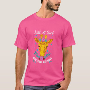 Camiseta Giraffe Design para Amantes de os animais de Zooló