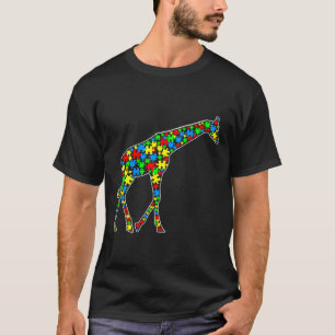 Camiseta Giraffe Engraçado Quebra-cabeça animais espinhosos