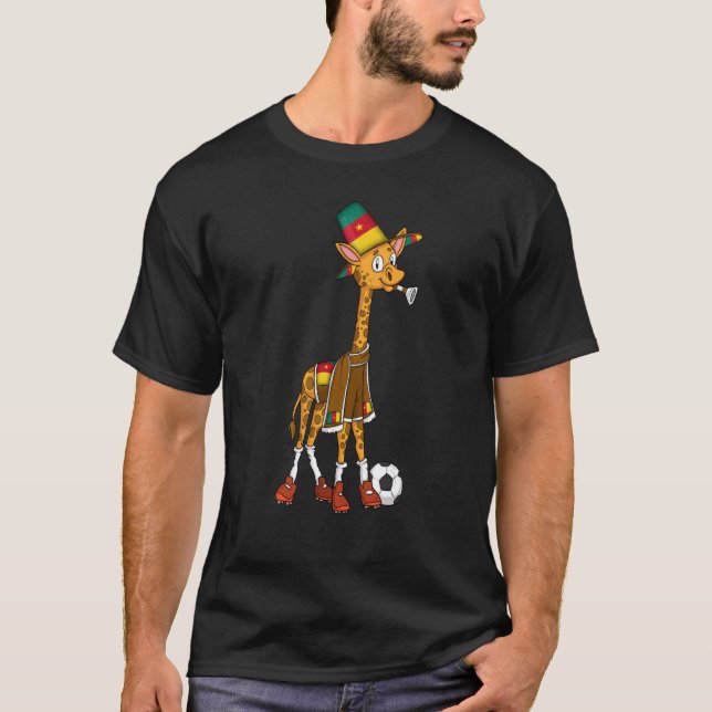 Camiseta Giraffe Fan Cameroon (Frente)