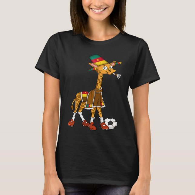 Camiseta Giraffe Fan Cameroon (Frente)