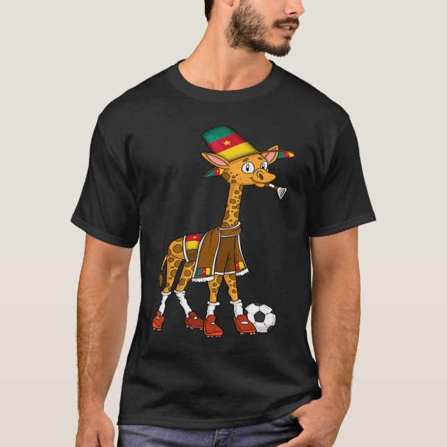 Camiseta Giraffe Fan Cameroon (Frente)