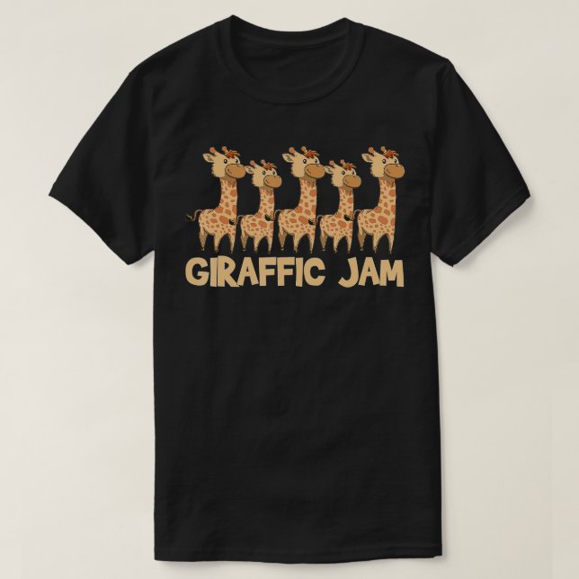Camiseta Giraffe Giraffic Jam Funny Pun Cute (Frente do Design)