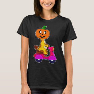 Camiseta Giraffe Halloween Pumpkin Patinete