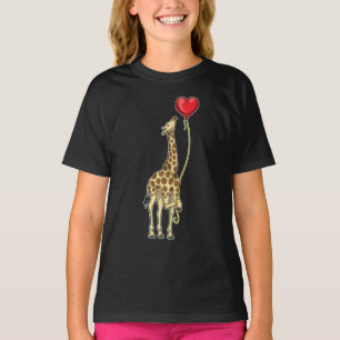 Camiseta Giraffe Heart Balloon