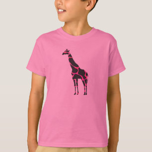 Camiseta Giraffe Hot Pink e Black Silhout