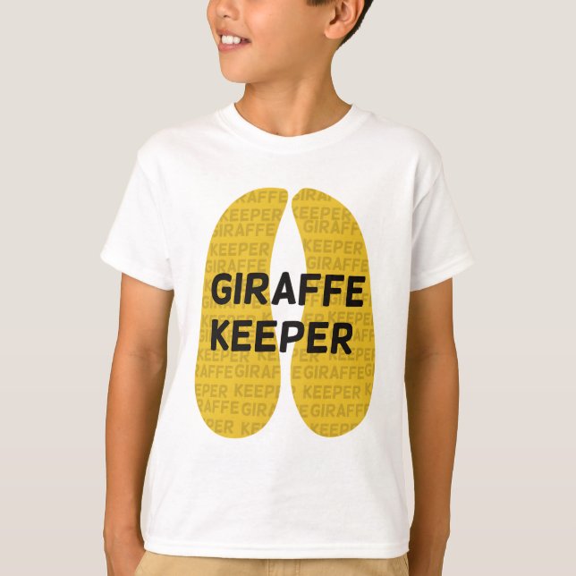 Camiseta Giraffe Keeper Hoofprint (Frente)