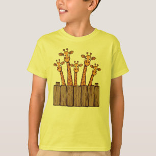 Camiseta Giraffe Peek Squad – Amigos da Cerca