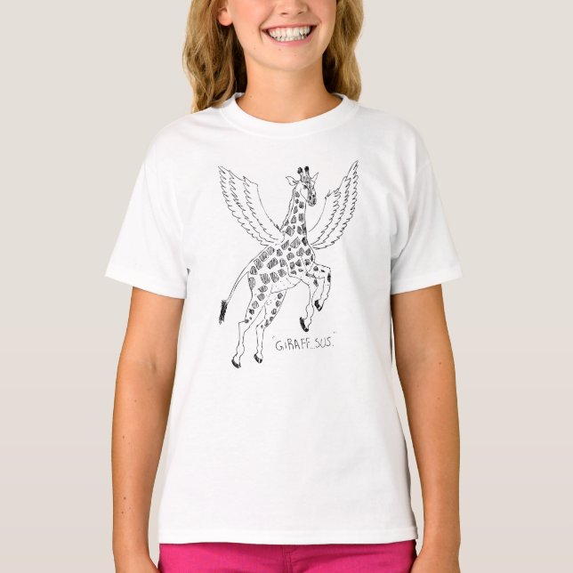 Camiseta Giraffe + pegasus = Giraffsus (Frente)