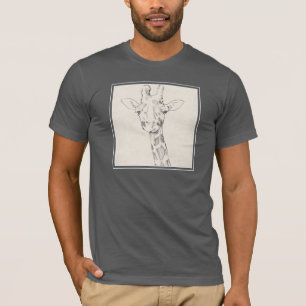 Camiseta Giraffe Portrait   Esboço
