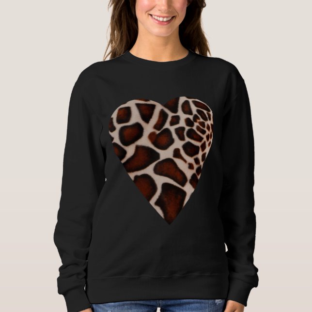 Camiseta Giraffe Print Heart Pattern Gift Giraffe Skin (Frente)