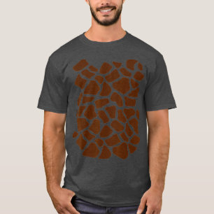 Camiseta Giraffe Print Simple Halloween Costume Zoo Animal 