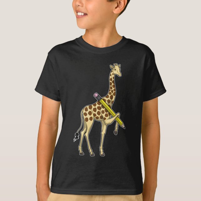Camiseta Giraffe Pupil Pencil (Frente)