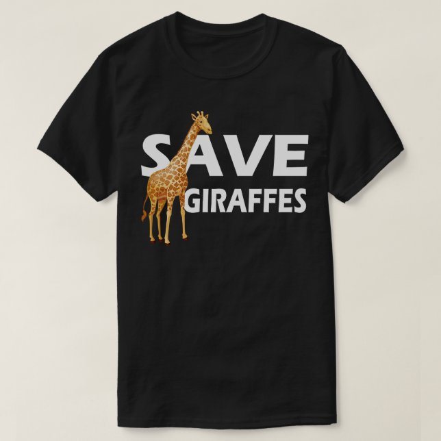 Camiseta Giraffe Save Girafas 1 (Frente do Design)