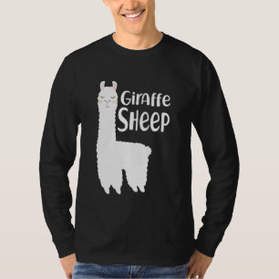 Camiseta Giraffe Sheep Funny Animal Renomeado Lama Glama No