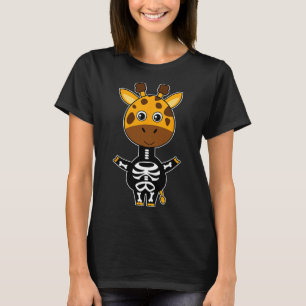 Camiseta Giraffe Skeleton Xray Fácil Halloween