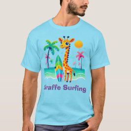 Camiseta Giraffe Surfing