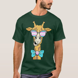 Camiseta Giraffe Transgênero Óculos Solares LGBT-Q Animais