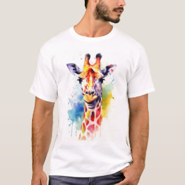 Camiseta Giraffe Watercolor