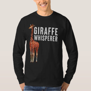 Camiseta Giraffe Whisperer Cute Animal Quote Art Design
