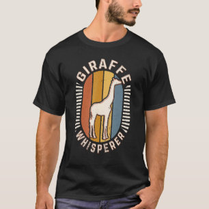 Camiseta Giraffe Whisperer Vintage Classic Retro Animal Lov
