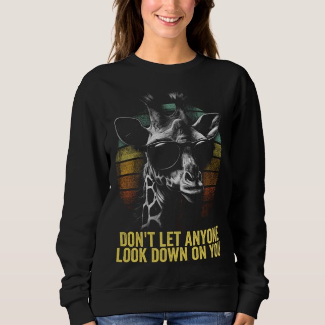 Camiseta Giraffe with Sunglasses Motivational Giraffe (Frente)