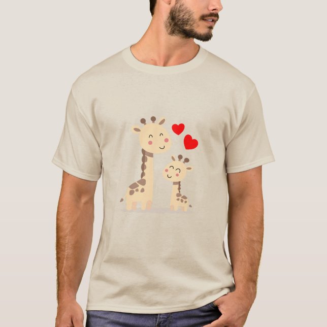 Camiseta Giraffenfamilie (Frente)