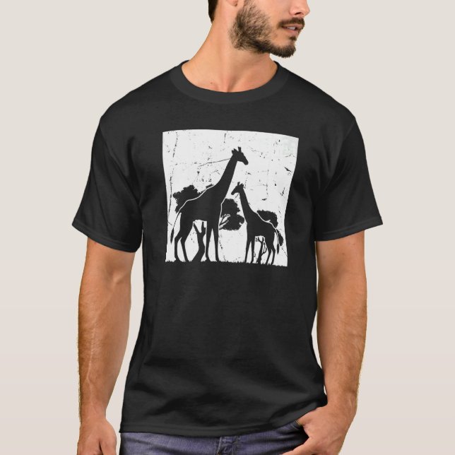 Camiseta Giraffes African Giraffe Zoo Animal Giraffe   (Frente)