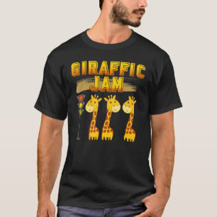Camiseta Giraffic Jam Giraffelovely Engraçado Zoo Animal