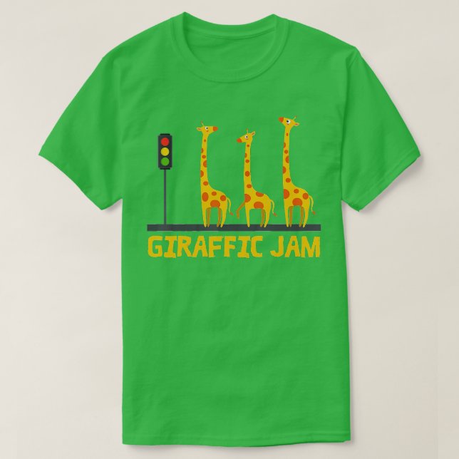 Camiseta Giraffic Jam Para Crianças E Crianças Que Ama Gira (Frente do Design)