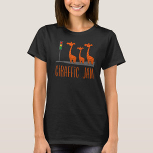 Camiseta Giraffico Gato Cute Girafas Tráfego Safari Pun