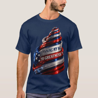 Camiseta Girando Meu Caminho para a Grandeza Espiral Patrió