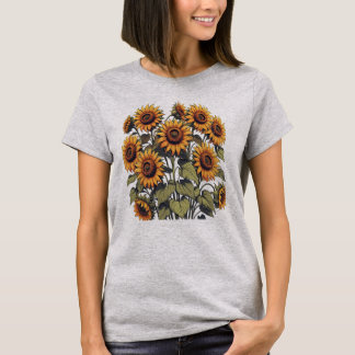 Camiseta Girasóis Retrô