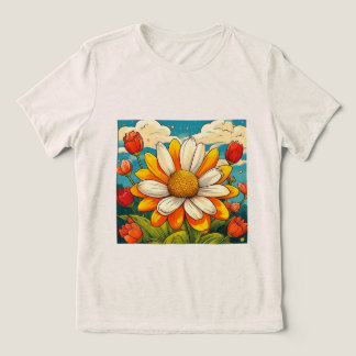 Camiseta girasol tulipan flores