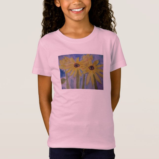 Camiseta Girassóis Amarelos de Verão (Frente)