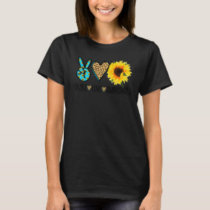 Camiseta Girassóis Floristas Hippie Paz Amor E Sunflow
