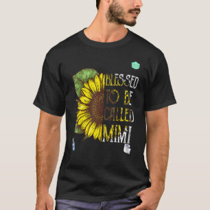 Camiseta Girassóis Gráficos Abençoados Sejam Chamados Mãe E
