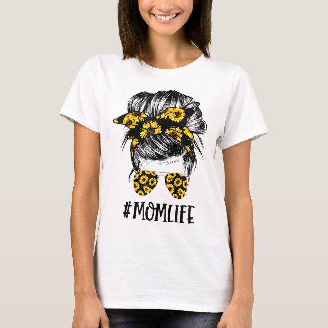 Camiseta Girassóis Mãe Vida Mãe Cabelo Solar Cabelo Solar (Frente)