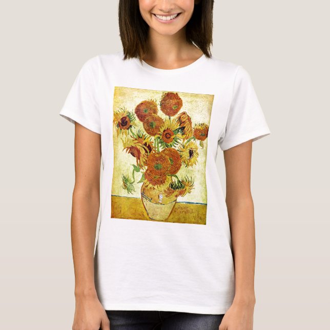 Camiseta Girassóis que pintam Van Gogh (Frente)