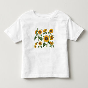 Camiseta Girassóis Verde Botânico