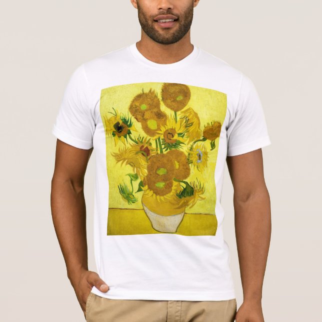Camiseta Girassóis Vincent van Gogh (Frente)
