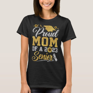 Camiseta Girassol 2023 Mãe Orgulhosa De Um 2023 Senior Grad