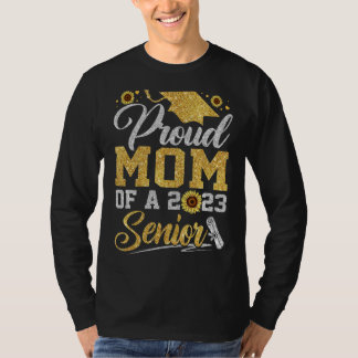 Camiseta Girassol 2023 Mãe Orgulhosa De Um 2023 Senior Grad