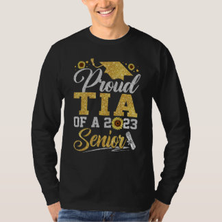 Camiseta Girassol 2023 tia Orgulhosa De Um 2023 Senior Grad