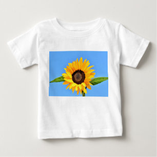 Camiseta Girassol Amarelo contra Sol no Céu Azul - Verão
