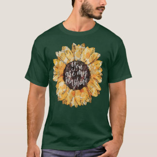 Camiseta Girassol amarelo, cor de água, fofo, sol, flor