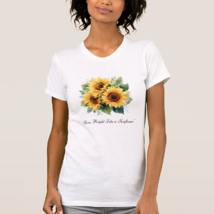 Camiseta Girassol Aquarela