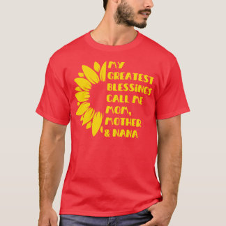 Camiseta Girassol As Minhas Maiores Bênçãos Chamam-Me Mãe M