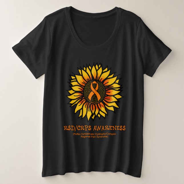Camiseta Girassol/Awareness...RSD/CRPS (Frente do Design)