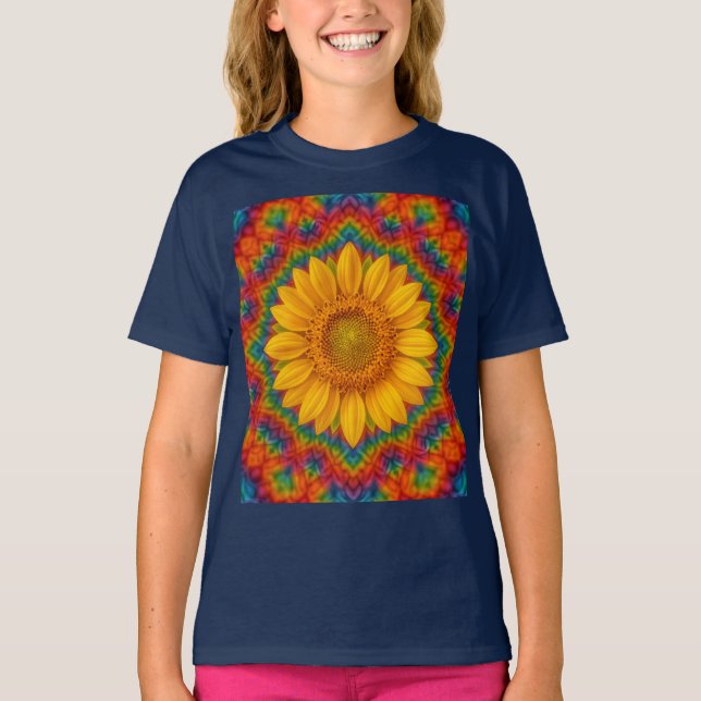 Camiseta Girassol Caleidoscópio  (Frente)