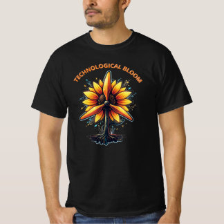 Camiseta Girassol Cibernético - Flora Tecnológica - Vapor